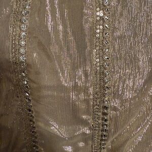 Shimmering Gold Sequin Fabric